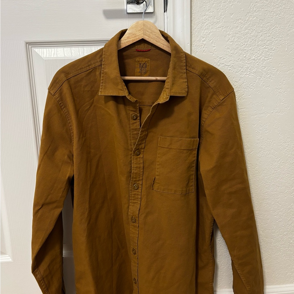 Brown Button-Up Shirt
